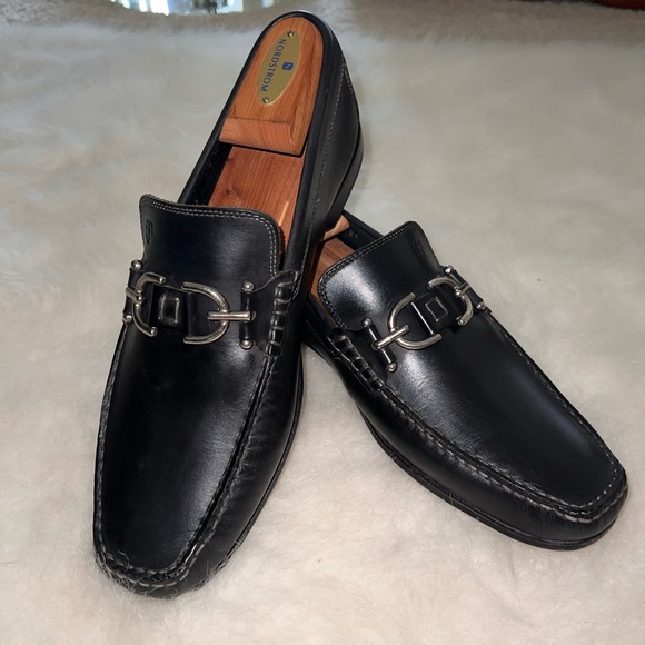 Donald J. Pliner leather loafers. Size 9M. Made in Italy. - Picture 1 of 16